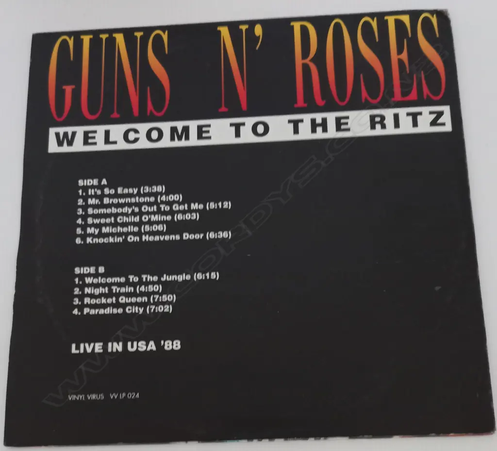 Guns N' Roses, Welcome To The Ritz Image 1++